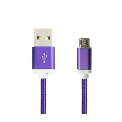 Cable micro USB violet