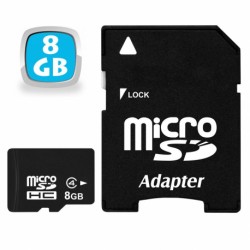 CARTE SD 8GO AVEC SUPPORT